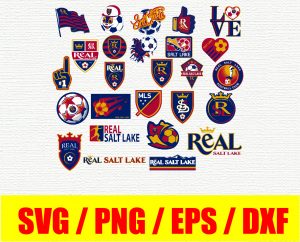 Real Salt Lake  logo, bundle logo, svg, png, eps, dxf