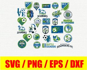 Seattle Sounders FC logo, bundle logo, svg, png, eps, dxf