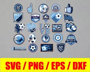 New York City FC logo, bundle logo, svg, png, eps, dxf