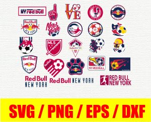 New York Red Bulls  logo, bundle logo, svg, png, eps, dxf