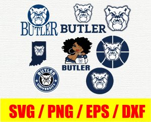 Butler Bulldogs logo, bundle logo, svg, png, eps, dxf, NCAA logo