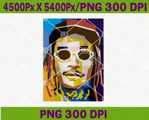 Abstract Wiz Khalifa Artwork PNG 300ppi, PNG, 4500*5400 pixel