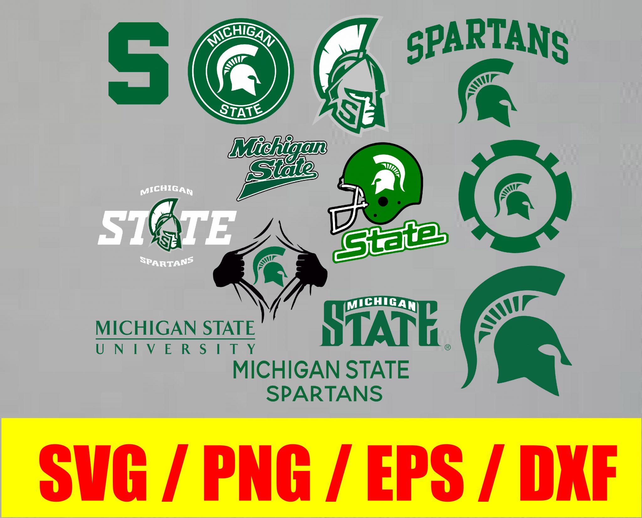 Michigan State Spartans Svg Michigan State Spartans Logo Bundle Logo Svg Png Eps Dxf Ncaa 