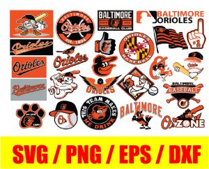 Baltimore Orioles bundle logo, svg, png, eps, dxf 2