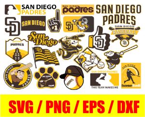 San Diego Padres bundle logo, svg, png, eps, dxf 2