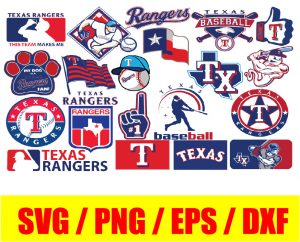 Texas Rangers bundle logo, svg, png, eps, dxf 2