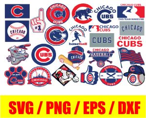 Chicago Cubs bundle logo, svg, png, eps, dxf 2