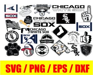Chicago White Sox bundle logo, svg, png, eps, dxf 2