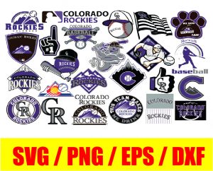 Colorado Rockies bundle logo, svg, png, eps, dxf 2