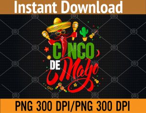 Cinco De Mayo Mexican Fiesta 5 De Mayo PNG, Digital Download