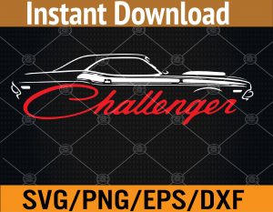challenger r/t my favorite car Svg, Eps, Png, Dxf, Digital Download