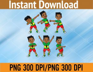 Dancing Black King Juneteenth Dance Challenge PNG, Digital Download