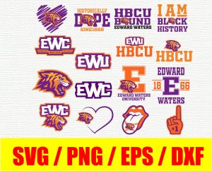 Edward Waters University Artwork HBCU Collection, SVG, PNG, EPS, DXF