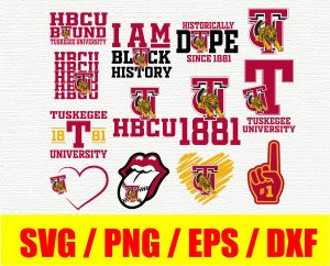 Tuskegee Univesity Artwork HBCU Collection, SVG, PNG, EPS, DXF