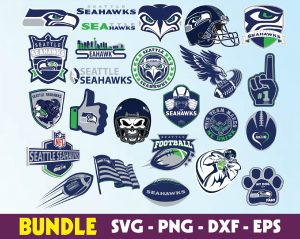 Seattle Seahawks logo, bundle logo, svg, png, eps, dxf 3
