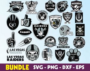 Las Vegas Raiders logo, bundle logo, svg, png, eps, dxf 3